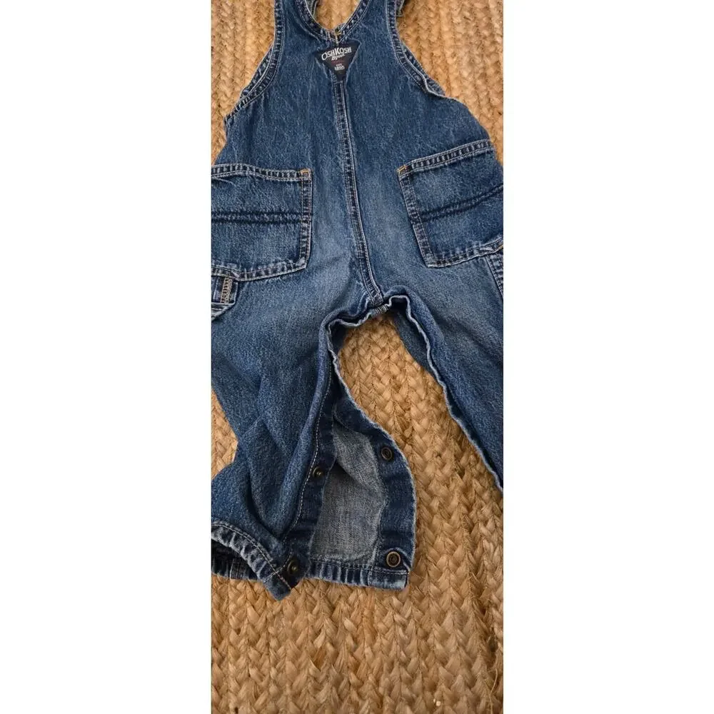 Osh Kosh B'Gosh Bib Vestbak Overalls 18‎ Months Blue Denim